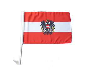 Carflag Austria with emblem