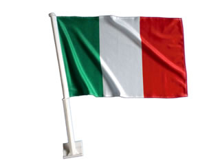 Autofahne Italien stabil