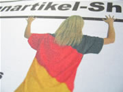 Farbe im Stoff der Fahne