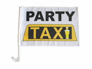 Autofahne Party Taxi