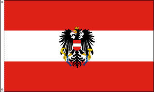 Flag Austria with emblem