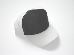 Mesh Cap black white