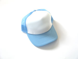 Kids MeshCap white lightblue