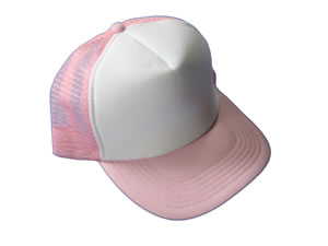 Mesh Cap white baby pink