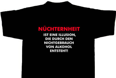T-Shirt - Nuechternheit