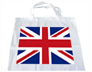 Purchase bag with national flag